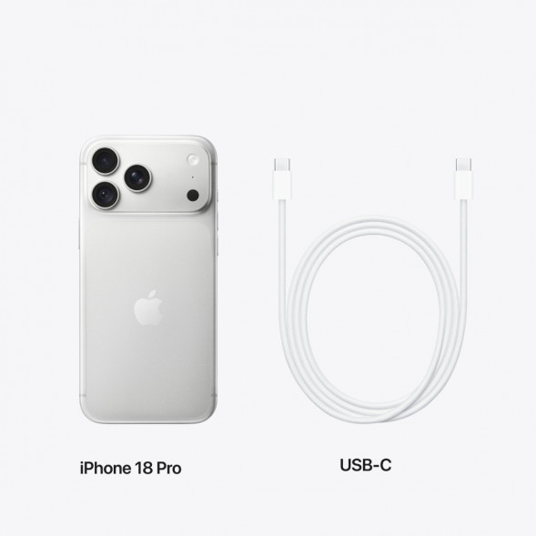 Смартфон Apple iPhone 18 Pro 256GB (eSIM), Silver в Саранске