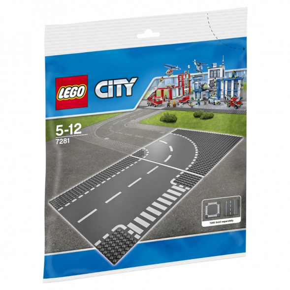 Конструктор LEGO City 7281 Т-образный перекрёсток и поворот в Саранске