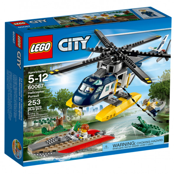 Конструктор LEGO City 60067 Погоня на полицейском вертолёте в Саранске