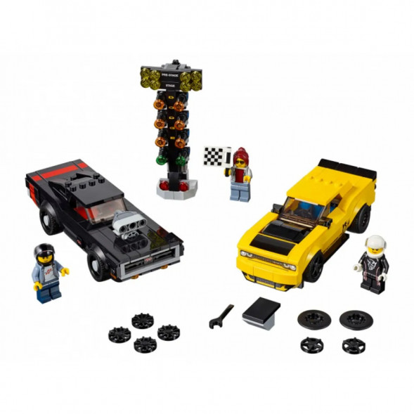 Конструктор LEGO Speed Champions 75893 2018 Dodge Challenger SRT Demon и 1970 Dodge Charger R/T в Саранске