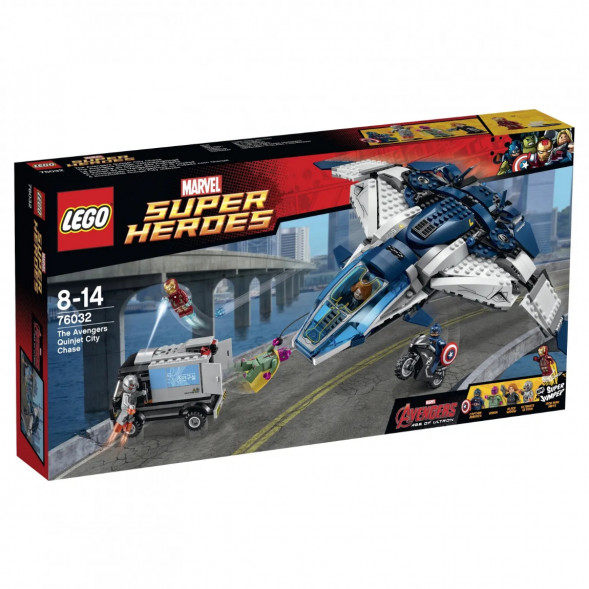 Конструктор LEGO Super Heroes 76032 Погоня на Квинджете Мстителей в Саранске