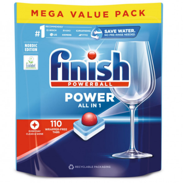 Таблетки для п/машины Finish Poweball Power All in 1, 110 шт. в Саранске