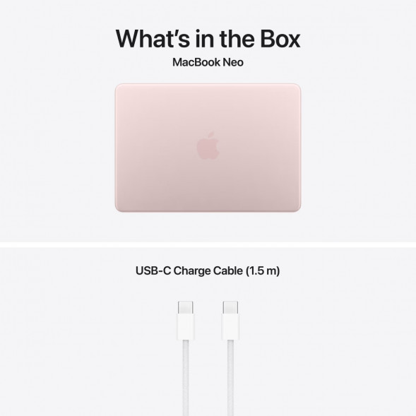Ноутбук Apple MacBook Neo MHFH4 (A18 Pro 5-Core GPU, 8/256GB), Розовый/Blush в Саранске