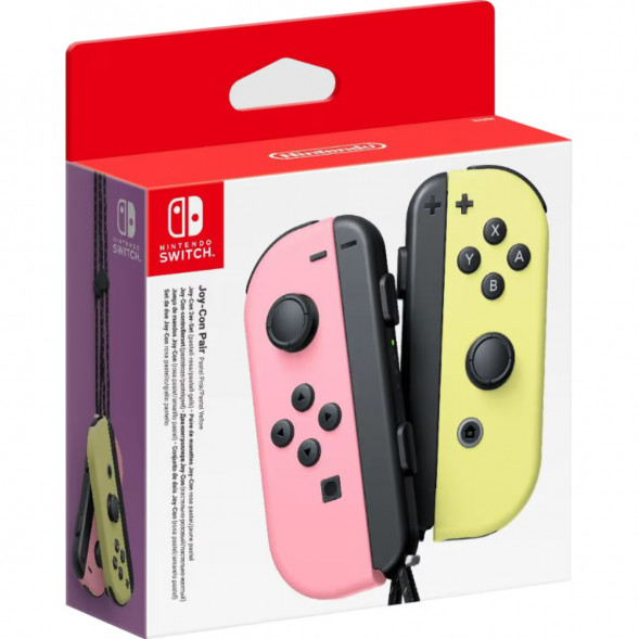 Геймпад Nintendo Switch Joy-Con controllers Duo, пастельный розовый / пастельный жёлтый в Саранске