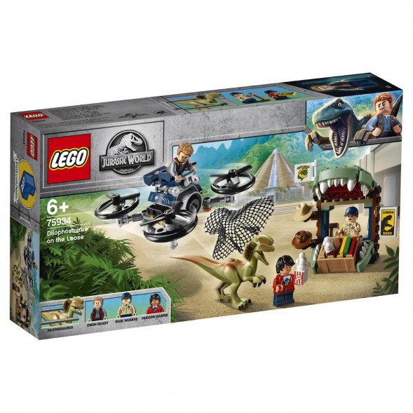Конструктор LEGO Jurassic World 75934 Побег дилофозавра в Саранске