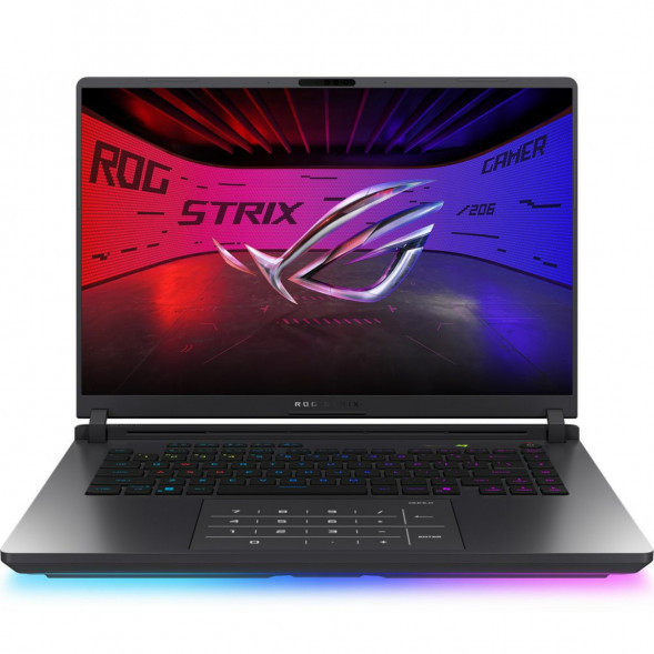 Ноутбук игровой ASUS ROG Strix G16 G615JMR-TS415 (16&amp;quot;, IPS, Intel Core i7-14650HX 2.2ГГц, 16-ядерный, 16ГБ DDR5, 512 ГБ SSD, NVIDIA GeForce RTX 5060 - 8 ГБ, без ОС), серый в Саранске