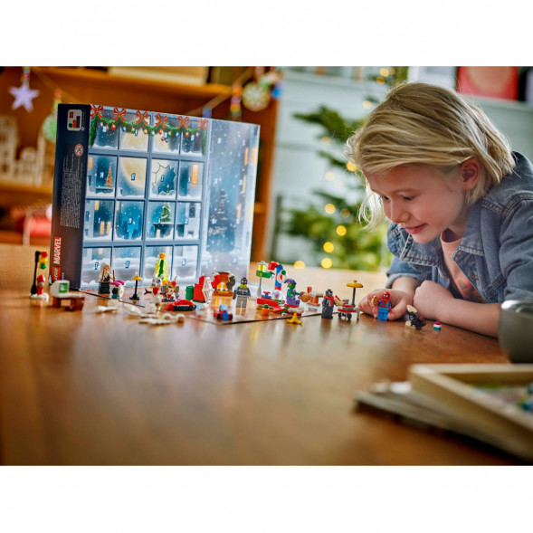 Конструктор LEGO Super Heroes 76293 Новогодний календарь Человек-паук, 2024 в Саранске