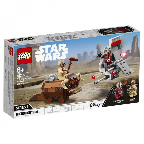 Конструктор LEGO Star Wars 75265 Микрофайтеры Скайхоппер T-16 против Банты в Саранске