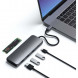 Док-станция Satechi USB-C Hybrid Multiport Adapter (with SSD Enclosure M.2 SATA, 2xUSB 3.1, USB Type-C, HDMI), Серый ST-UCHSEM в Саранске