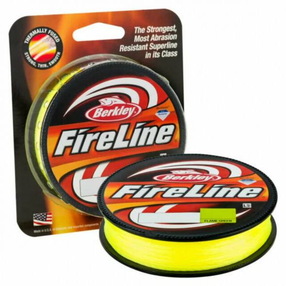 Леска Berkley FireLine 0,20mm 13,2kg 270m, Flame Green (желтый неон) в Саранске