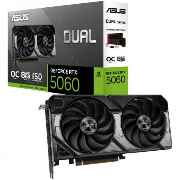 Видеокарта ASUS GeForce RTX 5060 Dual OC 8Gb (DUAL-RTX5060-O8G) в Саранске